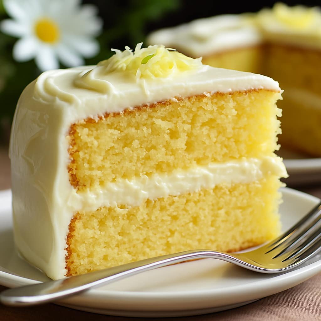 🍋 Bolo de Limão com Cobertura de Glacê – Leve, Refrescante e Irresistível!
