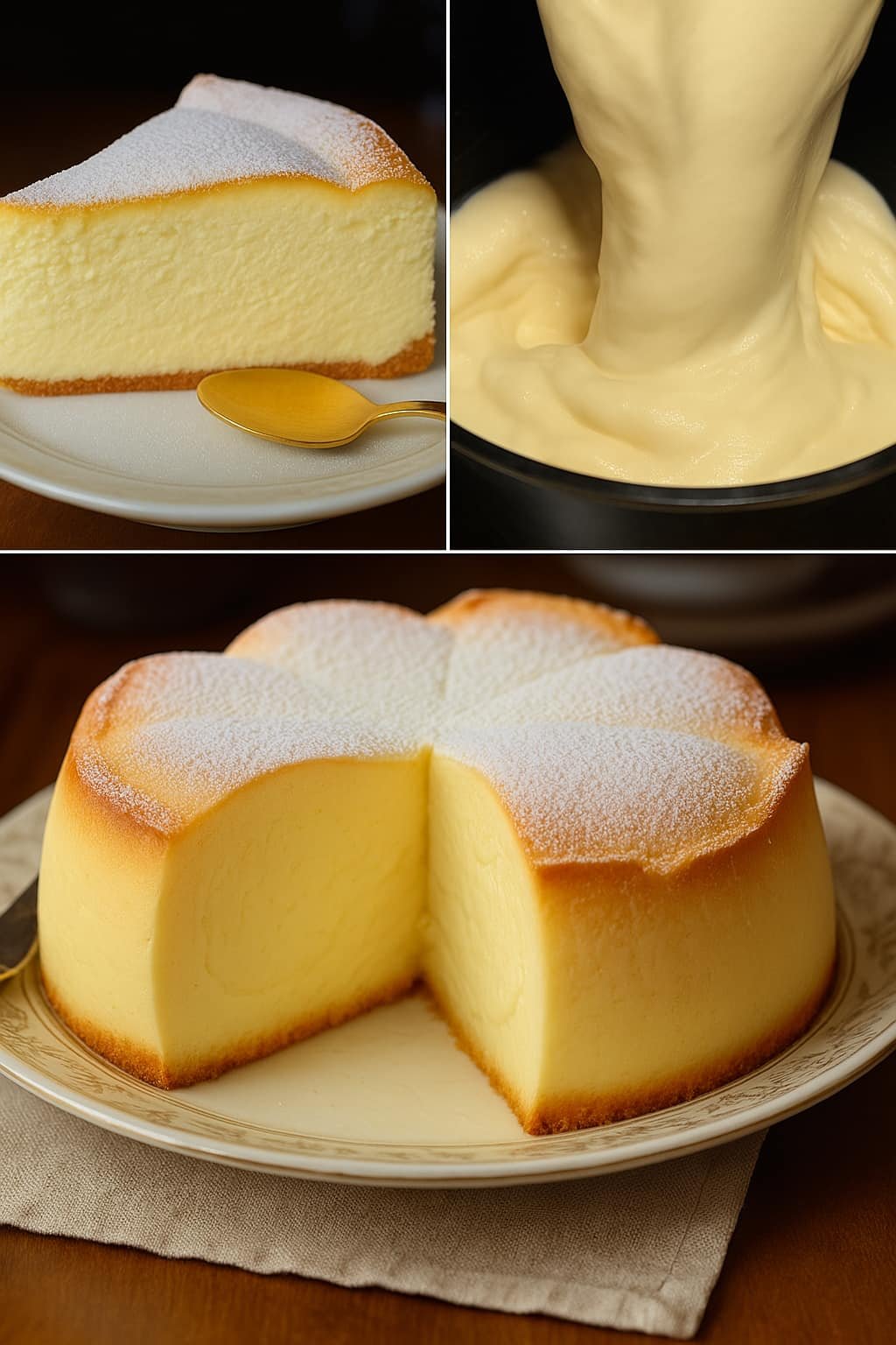 🍰 Bolo Japonês Cremoso – Leve, aerado e irresistível!