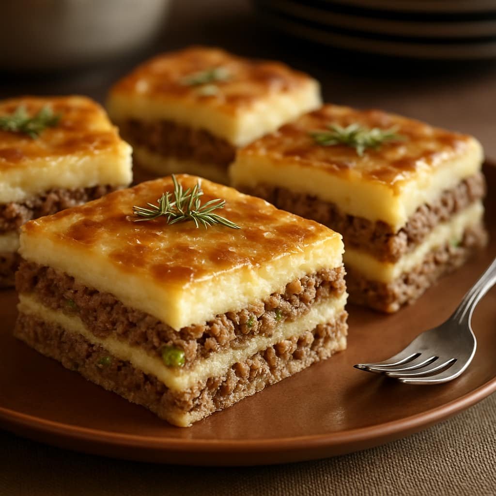 🥮 Torta de Carne Moída com Massa de Creme de Leite – Deliciosa e Super Fácil!