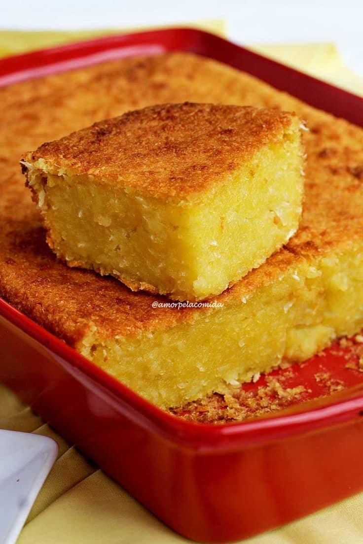 🥥🍰 Bolo de Aipim com Coco de Liquidificador