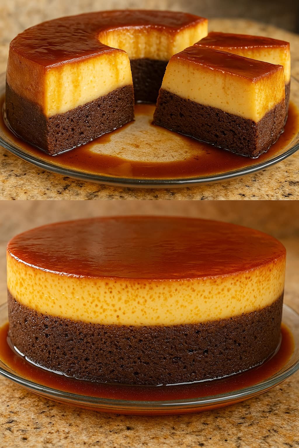 🍮 Bolo Pudim (Bolo Mágico).
