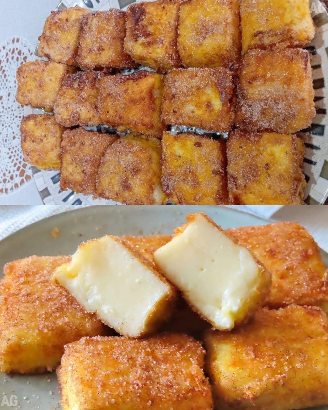 🥛 Leite Frito: Crocante por fora, cremoso por dentro!