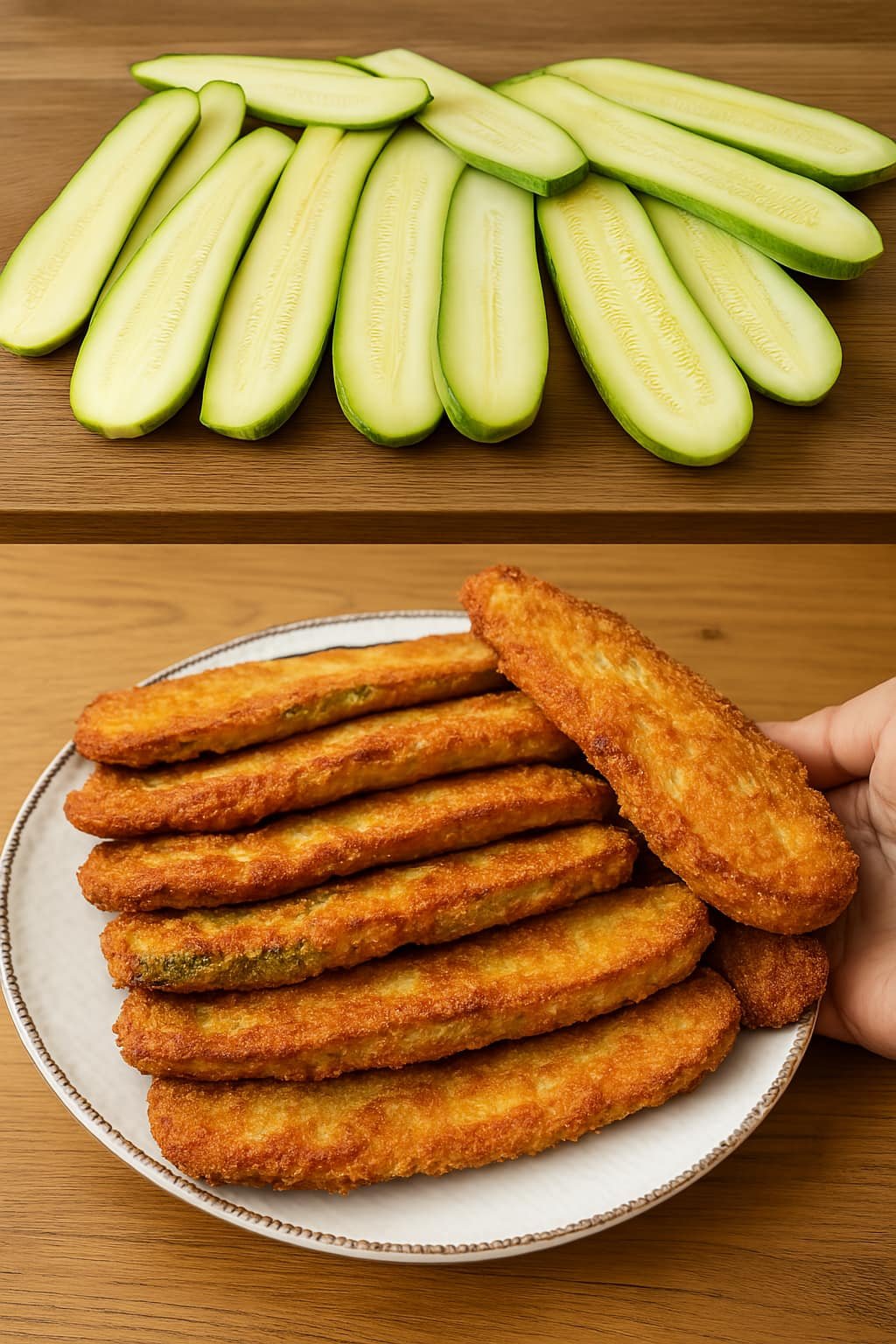 Abobrinha Empanada Crocante.