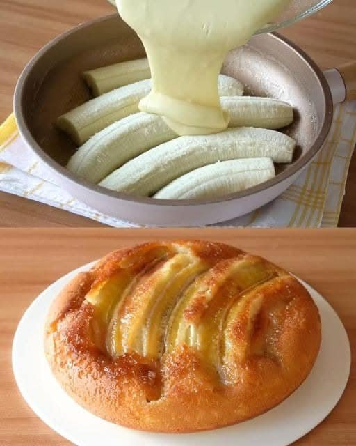 🍌 Bolo de Banana Caramelizado na Frigideira