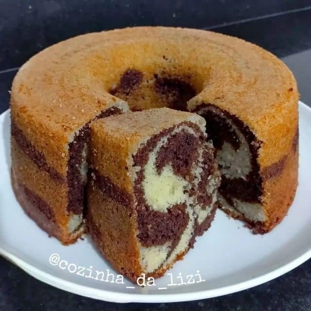 🍰 Bolo Mesclado Fácil e Fofo 😍