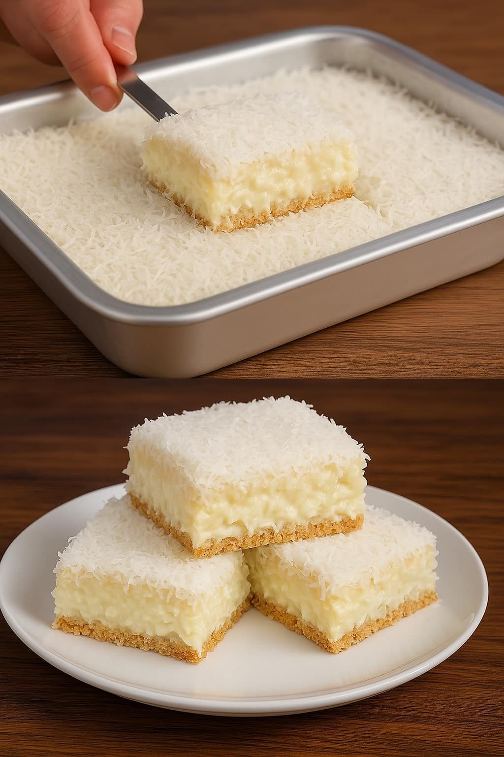 Bolo de Coco Gelado Simples e Bem Molhadinho.