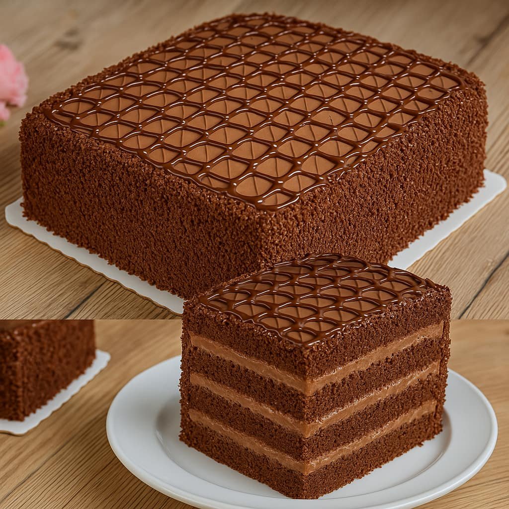 🍫✨ Bolo Céu de Chocolate.