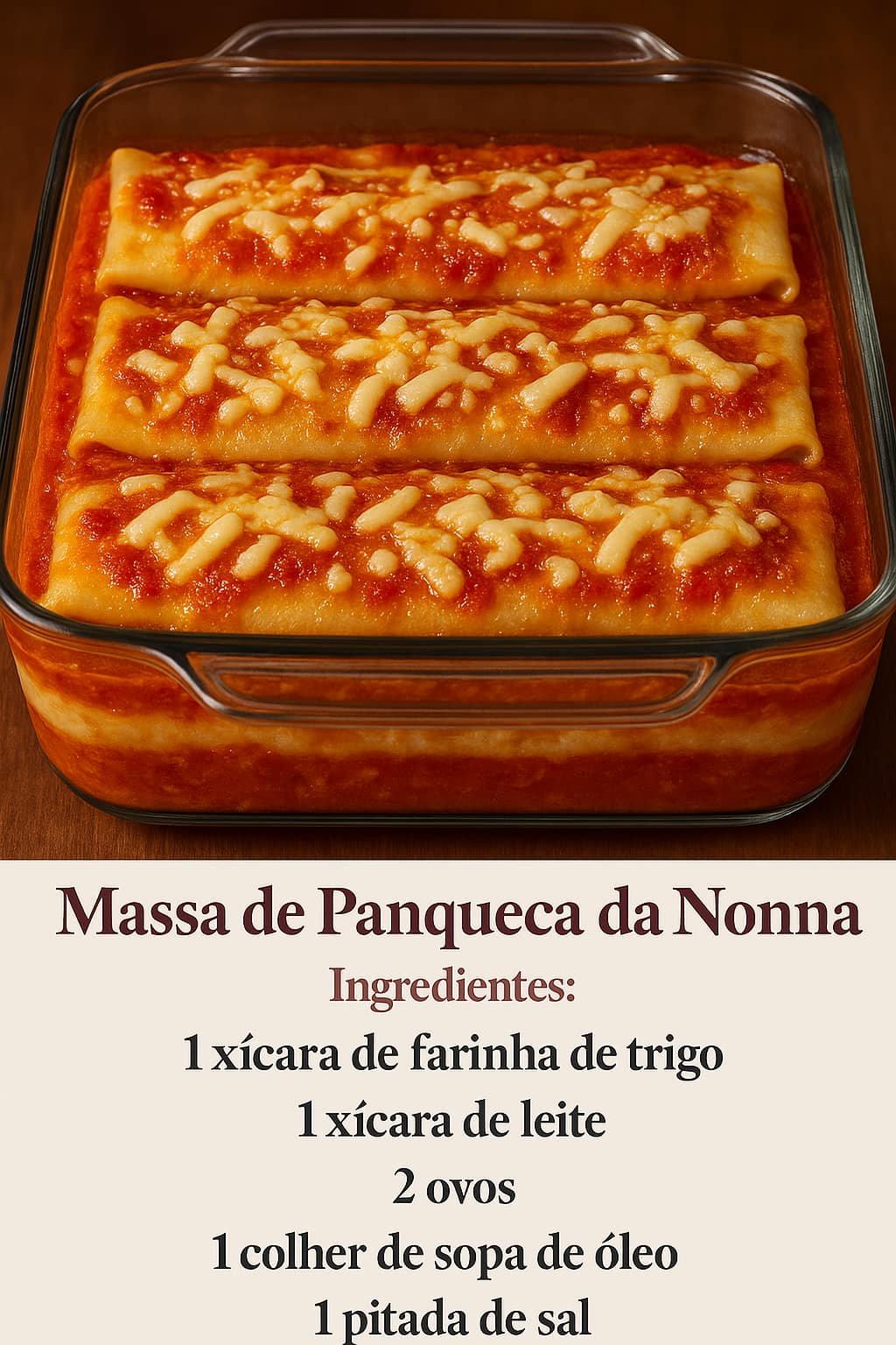 👵🏻 Massa de Panqueca da Nonna.
