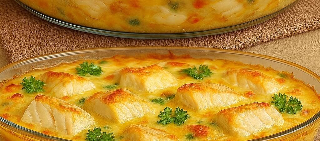 🐟 Filé de Peixe Cremoso.