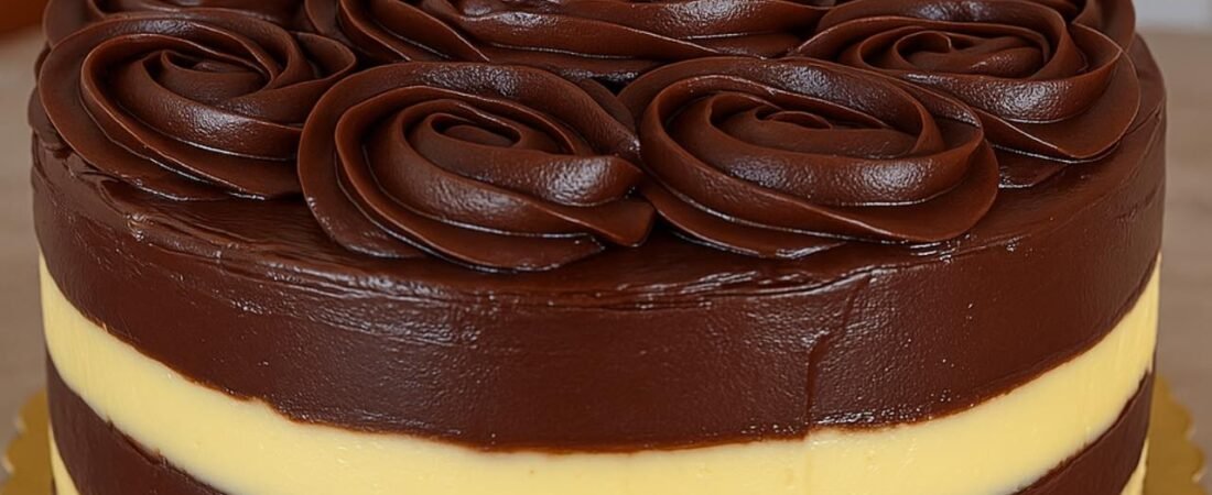 🍰 Bolo de Leite Ninho com Recheio de Brigadeiro.