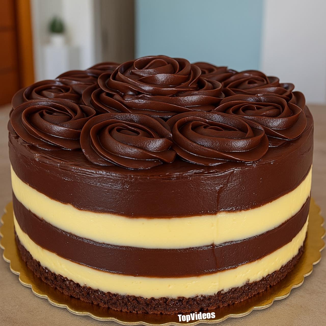 🍰 Bolo de Leite Ninho com Recheio de Brigadeiro.