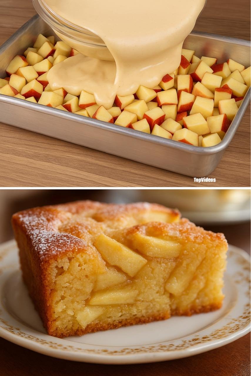 🍎 Bolo de Maçã Macio da Vovó