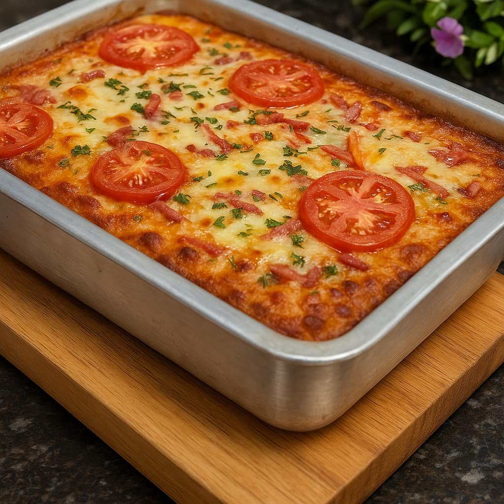 🍕 Torta Pizza de Liquidificador.