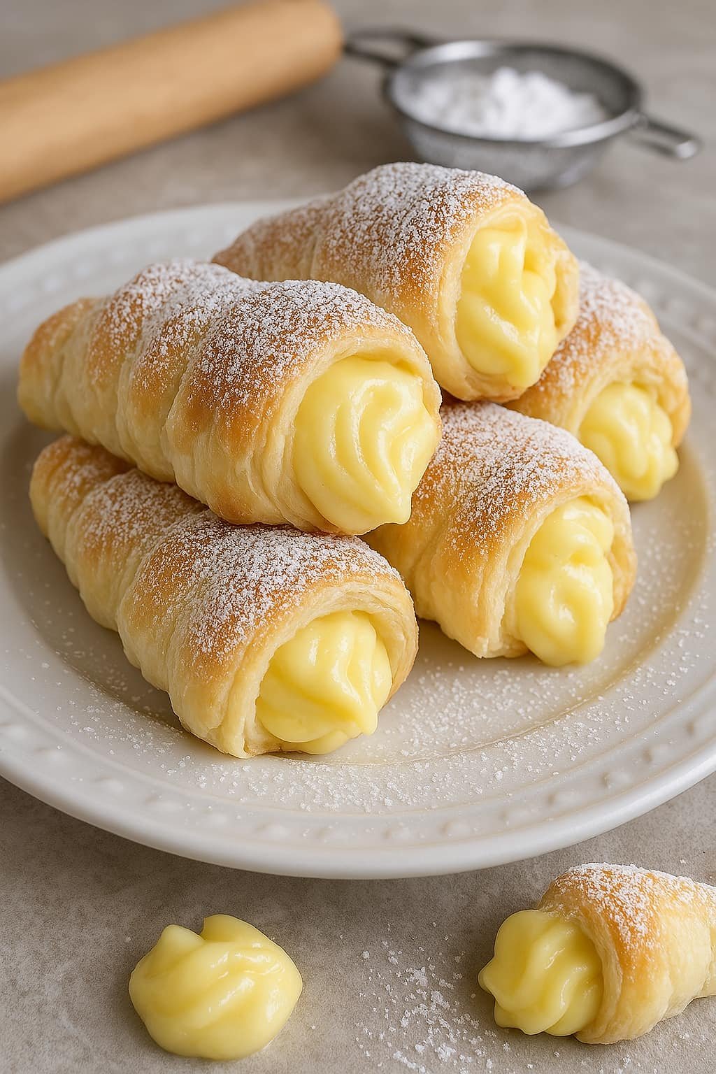 CANNOLI CASEIRO — Crocante por fora, cremoso por dentro!