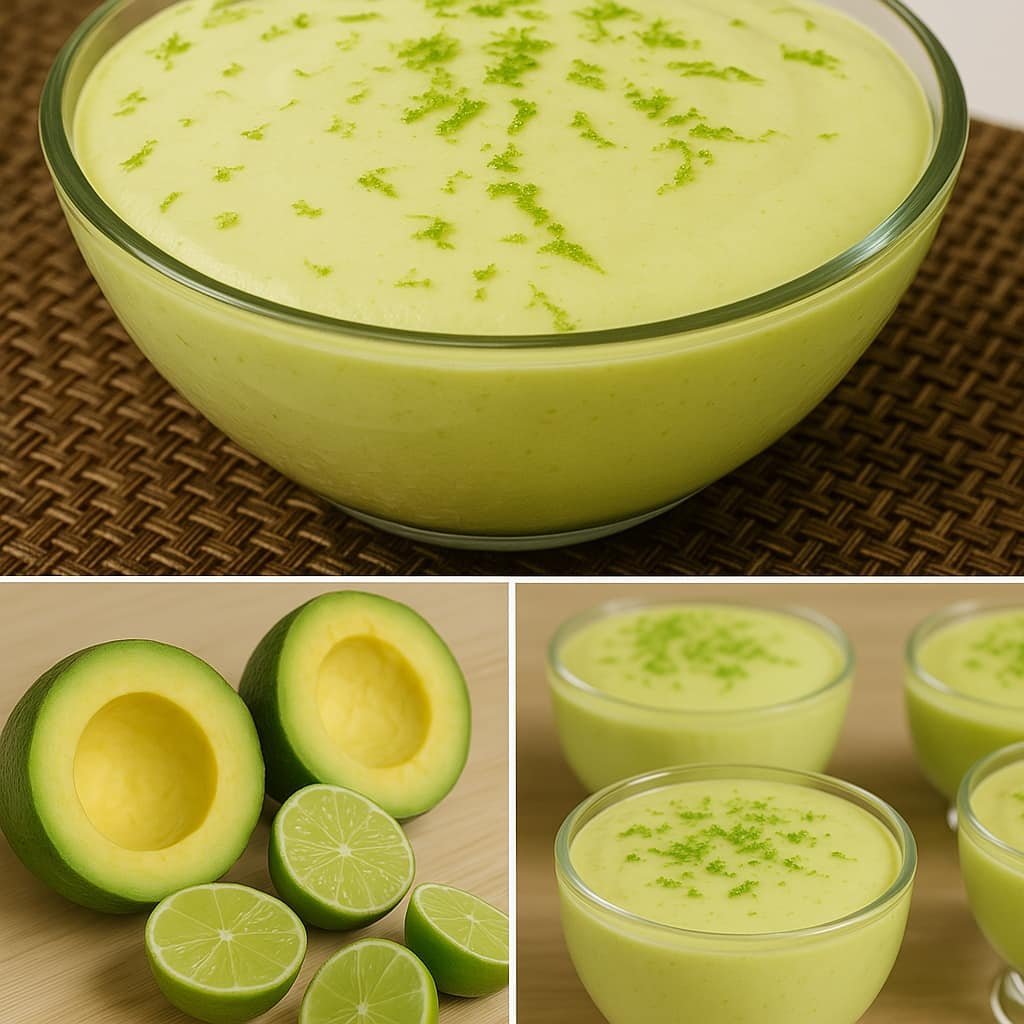 🥑🍋 Mousse Cremosa de Abacate com Limão.