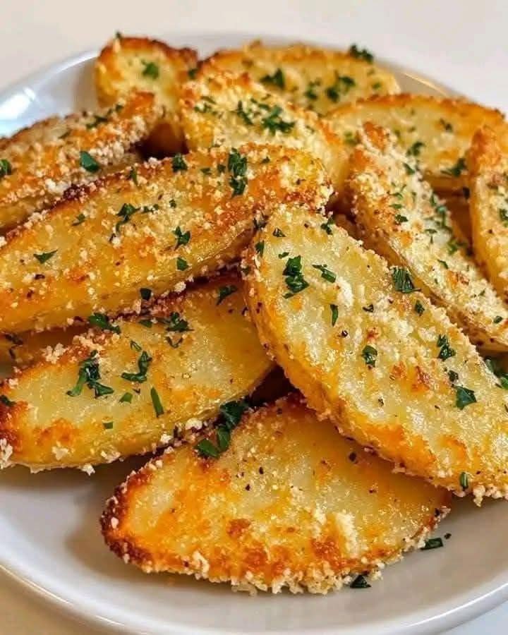 🥔🧄🧀 Batatas Assadas com Alho e Parmesão