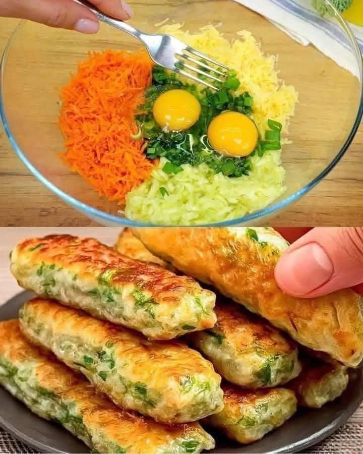 Bolinho de Abobrinha, Cenoura e Batata.