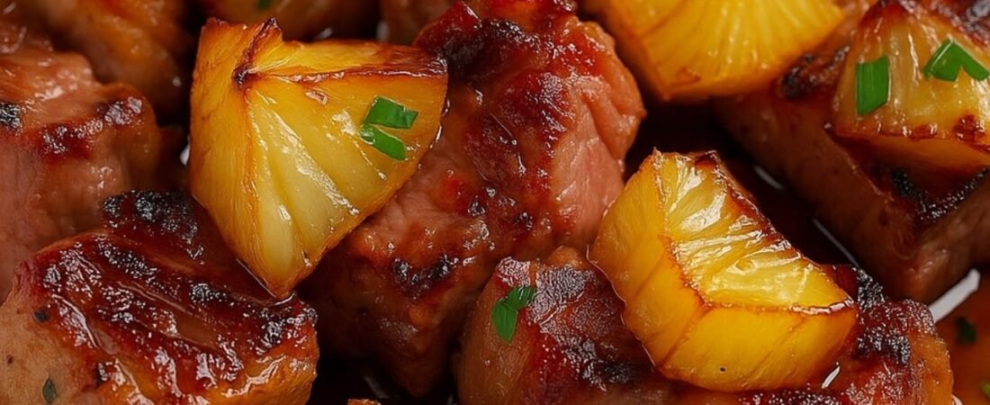🍍🔥 Costelinha de Porco com Abacaxi