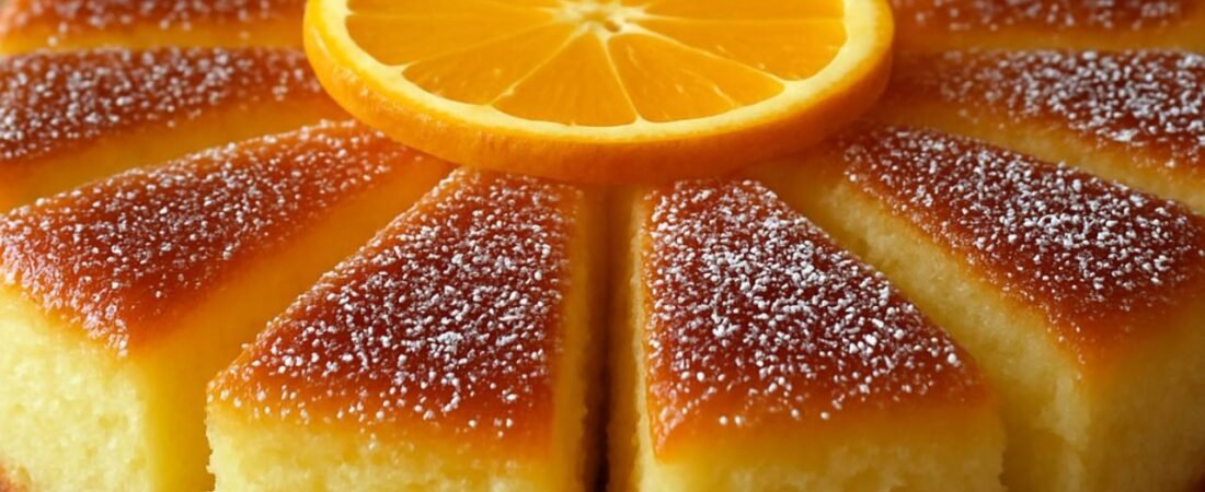 🍊 Bolo de Maizena com Fubá e Laranja – cítrico, leve e perfumado